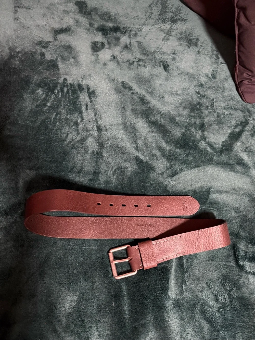 Men's Leather Belt in dark brown